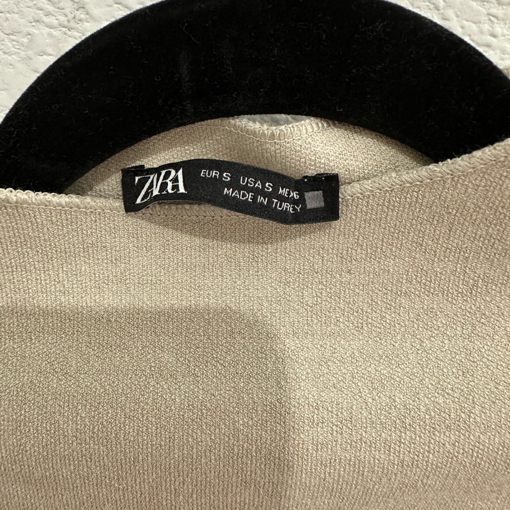 Zara Cream Sleeveless Mini Dress - Picture 5 of 6